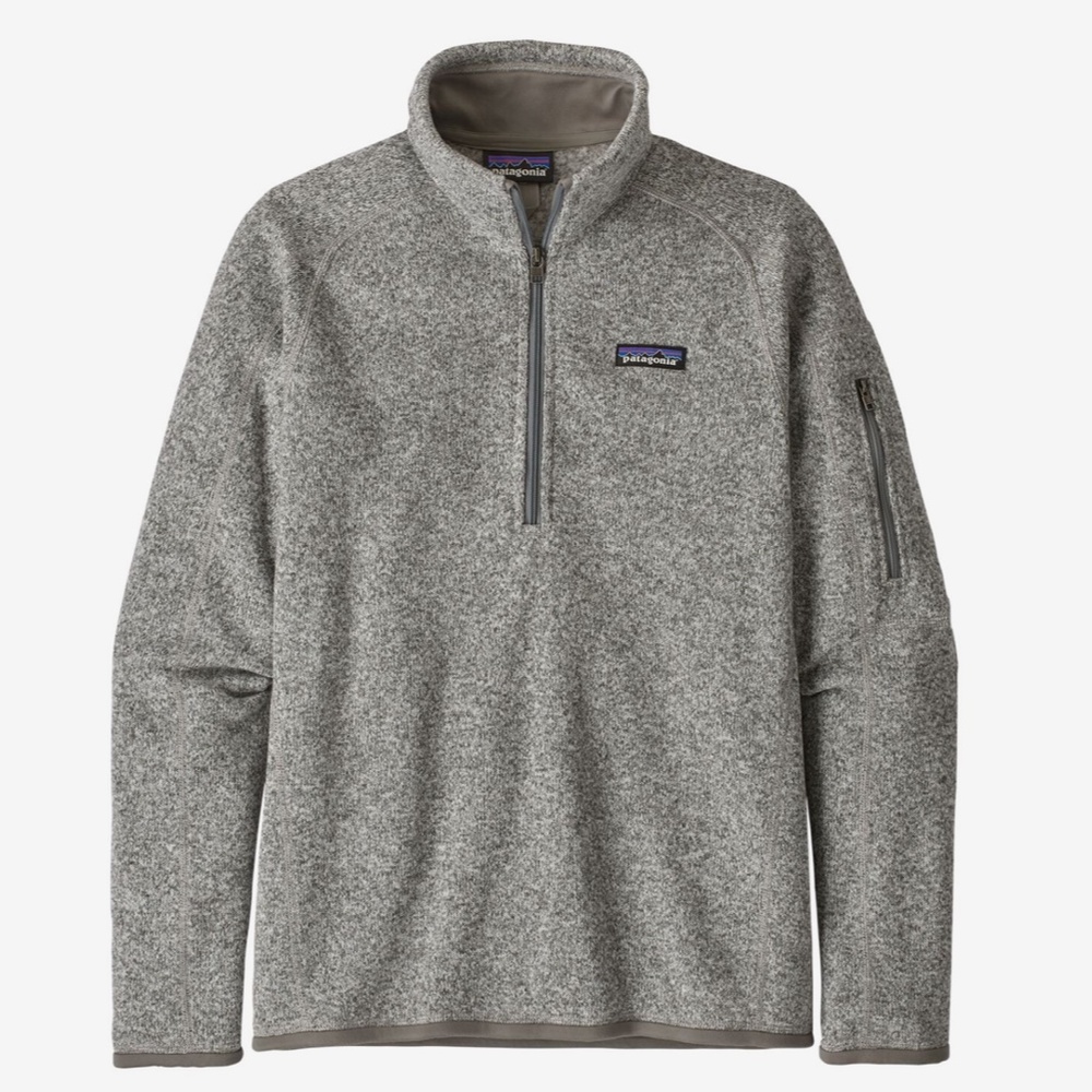 NWOT Women’s Grey Patagonia Better Sweater 1/4 Zip Fleece Size M